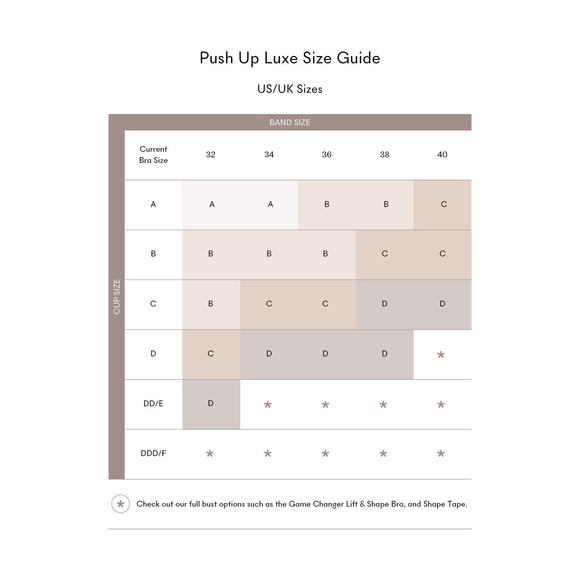 NIB NOOD Push-Up Luxe Adhesive Bra Size C Cup Padded Backless Strapless Reusable - Picture 6 of 6